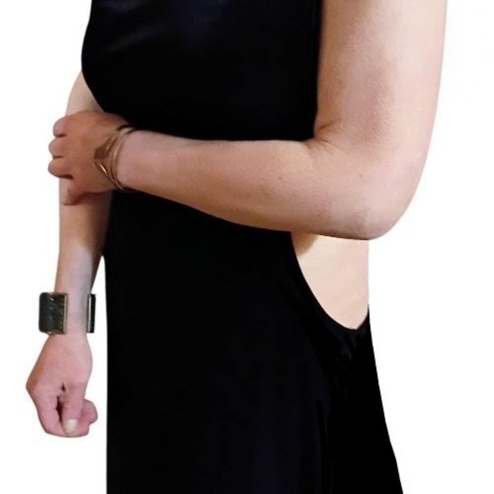 Nasty Gal Elegant One-Shoulder Cutout Black Maxi Dress Size 18 - Picture 4 of 9